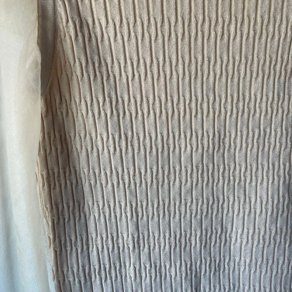 Anthropologie‎ NWT Sheer Sleeve V-Neck Sweater